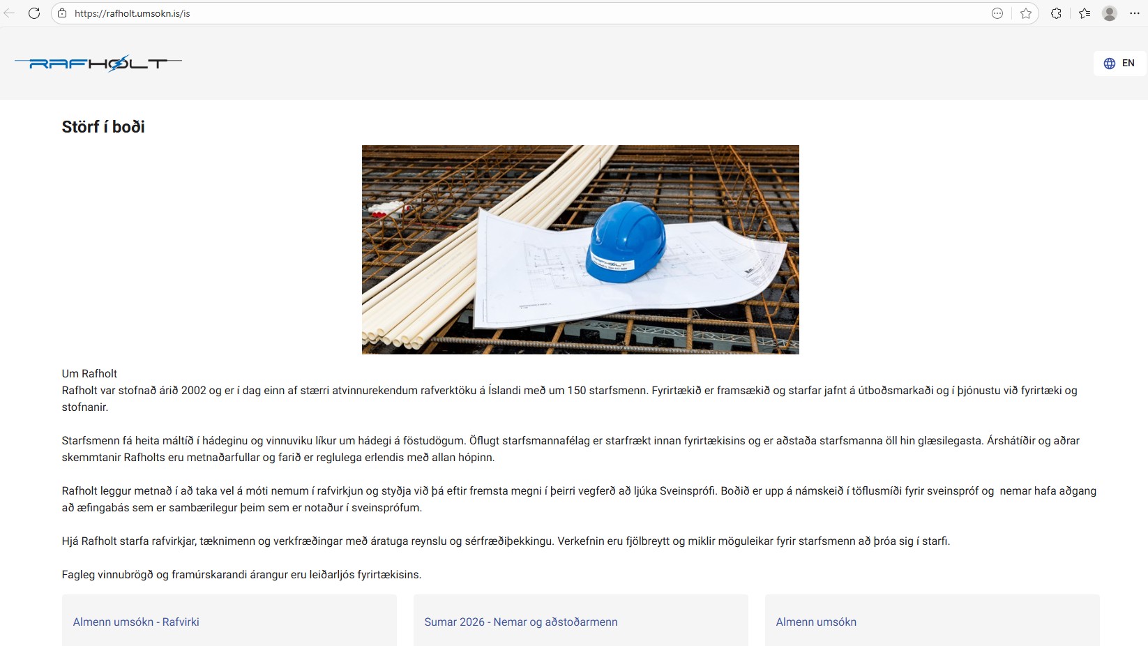 Allar umsóknir í gegnum umsóknarvef